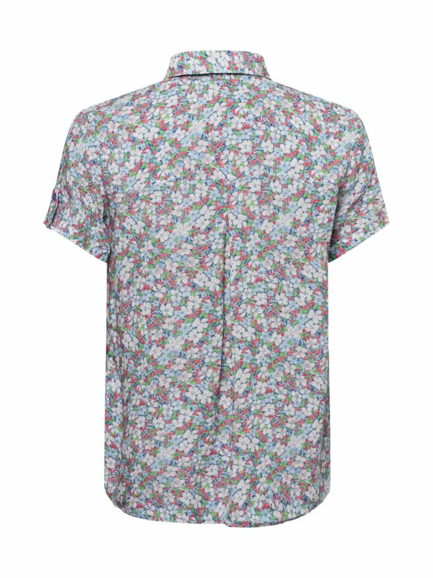 Franco Callegari Blusen*Damen Bluse grün mehrfarbig gemustert