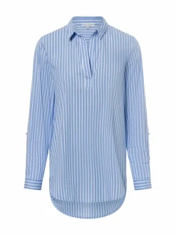 Marie Lund Blusen*Damen Bluse hellblau weiß gestreift