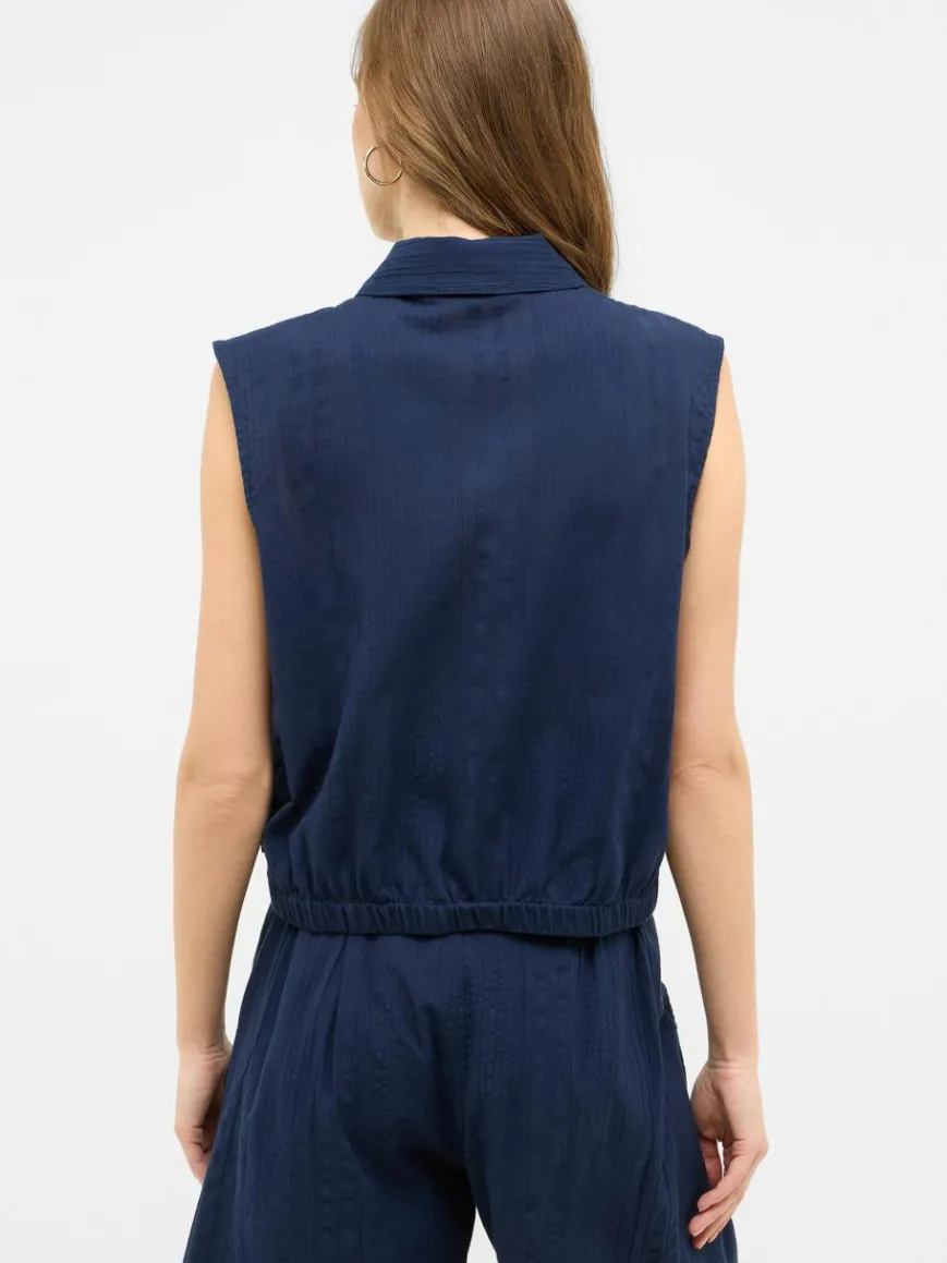 Mustang Blusen*Damen Bluse marine uni