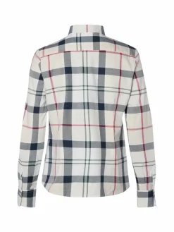 brookshire Blusen*Damen Bluse ecru marine kariert