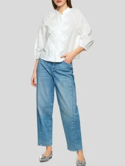 Marc Cain Blusen*Damen Bluse weiß uni