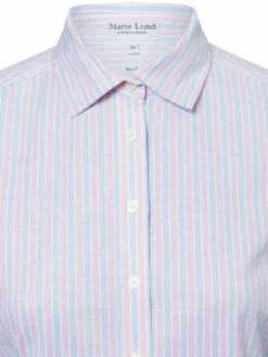 Marie Lund Blusen*Damen Bluse rosa hellblau gestreift