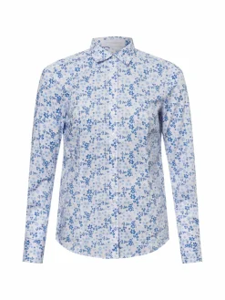 brookshire Blusen*Damen Bluse blau weiß uni