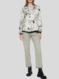 Marc Cain Blusen*Damen Bluse beige gemustert