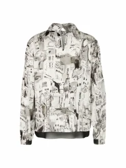 Marc Cain Blusen*Damen Bluse beige gemustert