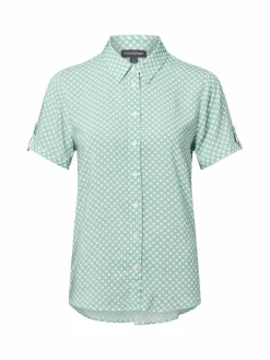 Franco Callegari Blusen*Damen Bluse aqua weiß gepunktet