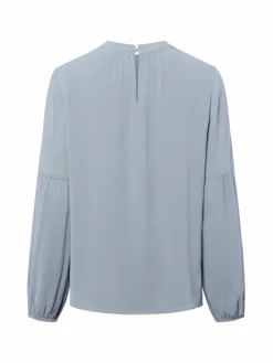 comma Blusen*Damen Bluse grau uni