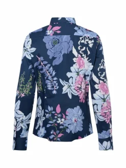 brookshire Blusen*Damen Bluse marine rosa gemustert