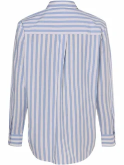 Marie Lund Blusen*Damen Bluse blau gestreift