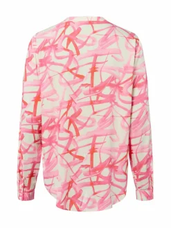 Franco Callegari Blusen*Damen Bluse ecru rosa gemustert