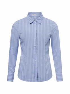 Marie Lund Blusen*Damen Bluse blau weiß gestreift
