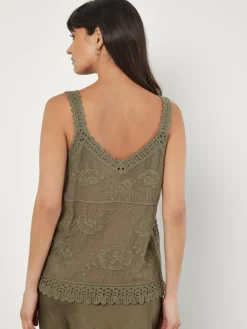 Apricot Shirts & Tops*Damen Bluse khaki strukturiert