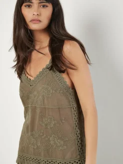 Apricot Shirts & Tops*Damen Bluse khaki strukturiert