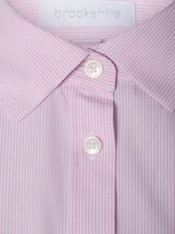 brookshire Blusen*Damen Bluse rosa weiß gestreift