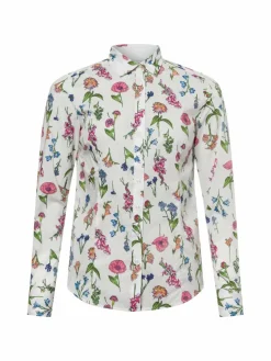 brookshire Blusen*Damen Bluse weiß mehrfarbig gemustert