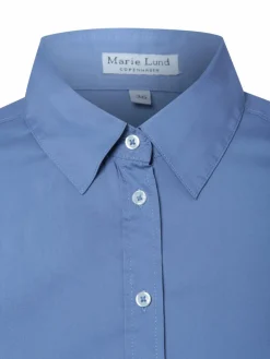 Marie Lund Blusen*Damen Bluse blau uni