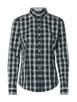 brookshire Blusen*Damen Bluse marine tanne kariert