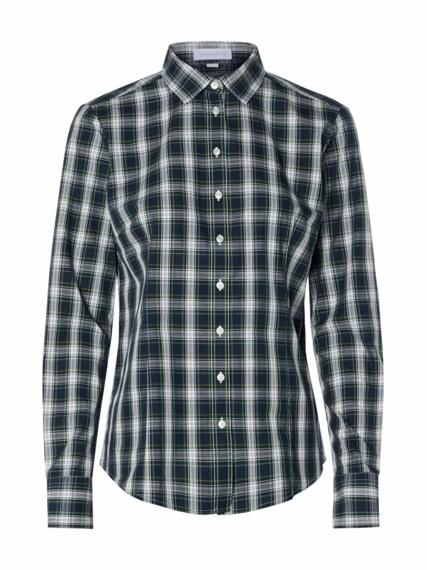 brookshire Blusen*Damen Bluse marine tanne kariert