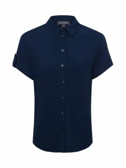 Franco Callegari Blusen*Damen Bluse marine uni