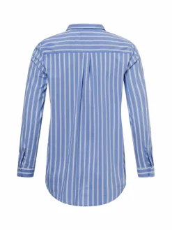 Marie Lund Blusen*Damen Bluse indigo weiß gestreift