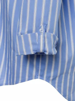 Marie Lund Blusen*Damen Bluse indigo weiß gestreift