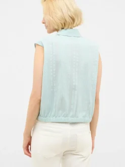 Mustang Blusen*Damen Bluse hellblau uni