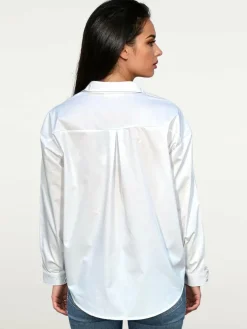 Frieda & Freddies Blusen*Damen Bluse weiß uni