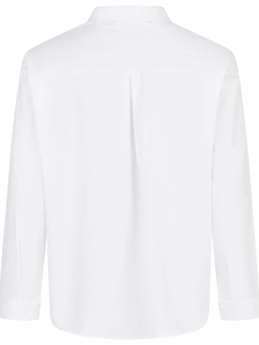 Frieda & Freddies Blusen*Damen Bluse weiß uni