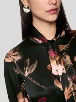 Marc Cain Blusen*Damen Bluse schwarz gemustert