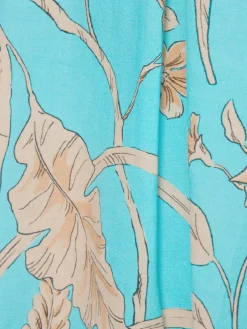 Emily van den Bergh Blusen*Damen Bluse aqua beige gemustert