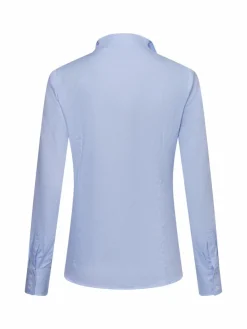 Franco Callegari Blusen*Damen Bluse hellblau gemustert
