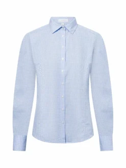 brookshire Blusen*Damen Bluse hellblau kariert