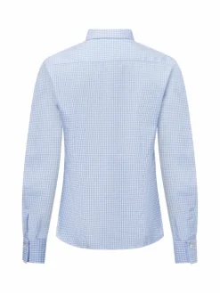 brookshire Blusen*Damen Bluse hellblau kariert