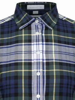 brookshire Blusen*Damen Bluse marine kariert