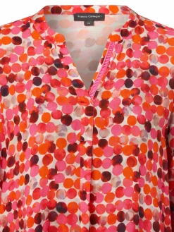 Franco Callegari Blusen*Damen Bluse pink orange gepunktet