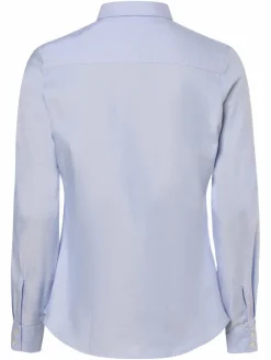 Marie Lund Blusen*Damen Bluse blau strukturiert