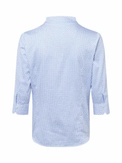 Franco Callegari Blusen*Damen Bluse blau weiß gemustert