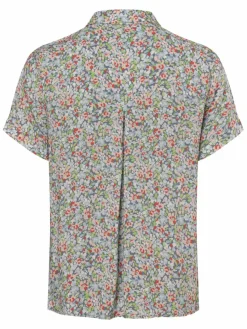 Franco Callegari Blusen*Damen Bluse blau grün gemustert