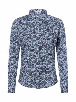 brookshire Blusen*Damen Bluse marine rosa gemustert