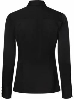 HUGO Blusen*Damen Bluse - Bügelleicht - The Fitted Shirt schwarz uni