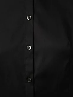 HUGO Blusen*Damen Bluse - Bügelleicht - The Fitted Shirt schwarz uni