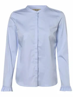MOS MOSH Blusen*Damen Bluse - Mattie hellblau uni