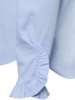 MOS MOSH Blusen*Damen Bluse - Mattie Shirt hellblau uni