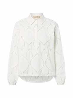 MOS MOSH Blusen*Damen Bluse - MMNolin Caminno weiß uni