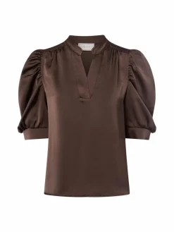 Neo Noir Blusen*Damen Bluse - Roella schoko uni