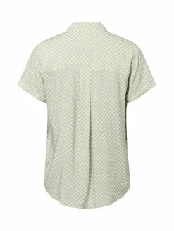 Franco Callegari Blusen*Damen Bluse - Samanta lind weiß gepunktet