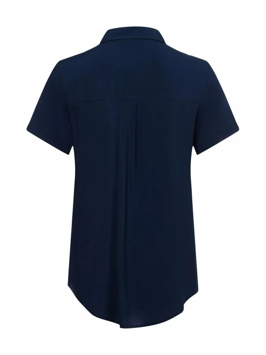 Franco Callegari Blusen*Damen Bluse - Samanta marine uni