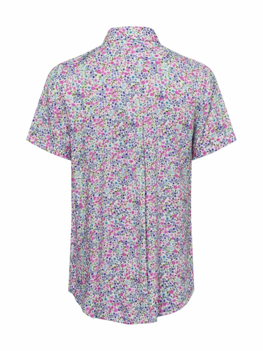 Franco Callegari Blusen*Damen Bluse - Samanta rosa mehrfarbig gemustert