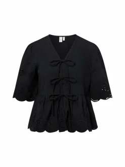 Y.A.S Blusen*Damen Bluse - YASCornelia schwarz uni