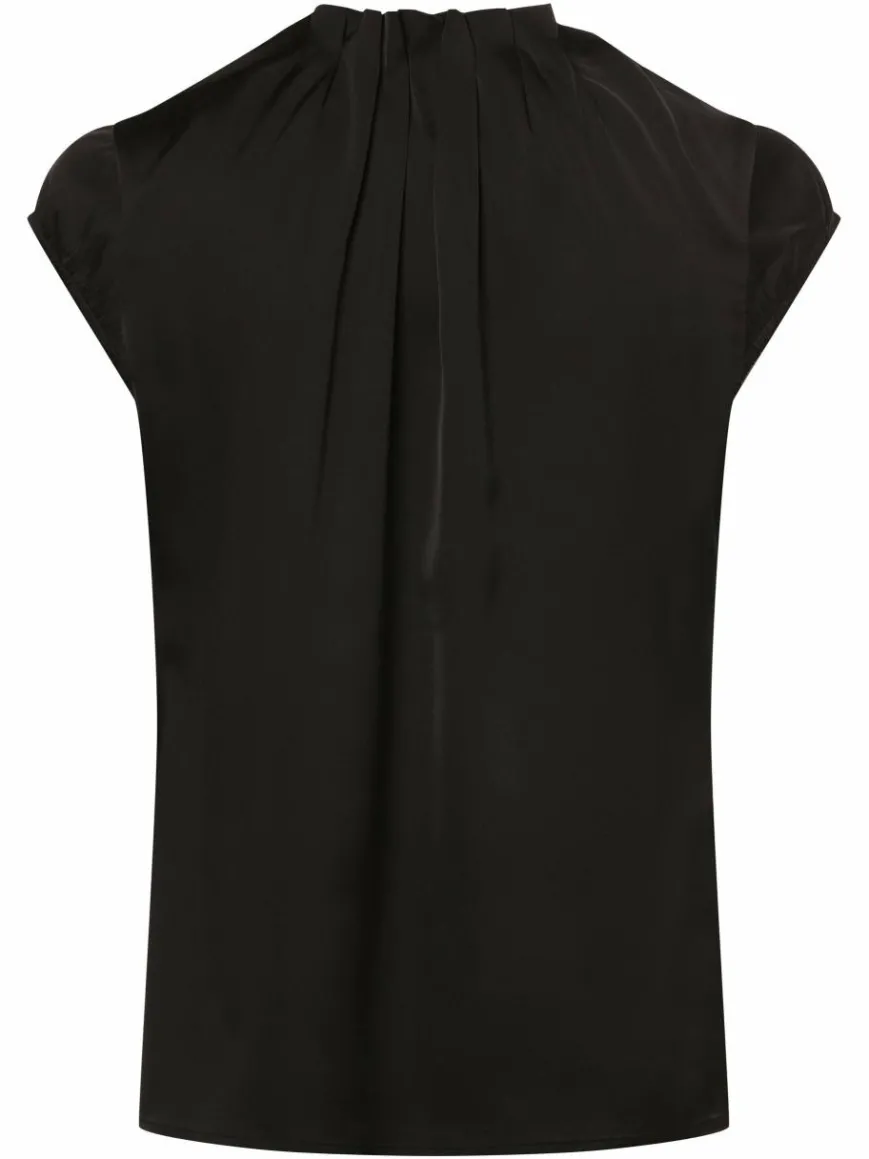 comma Blusen*Damen Blusenshirt schwarz uni